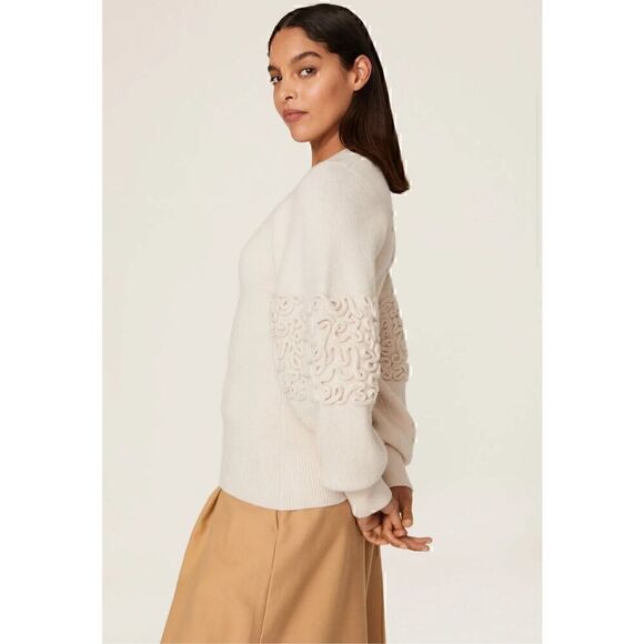 $445 Rebecca Taylor Sweater Womens Small Romantic Soft Feminine Whimsical Classy - Picture 3 of 15